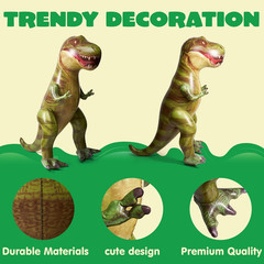 62in Giant T-Rex Dinosaur Inflatable, Over 5ft Tall, Party Decor & Pool Toy Gift