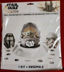 Disney Star Wars The Mandalorian Table Decorating Kit 23 Pc Birthday Decor Set