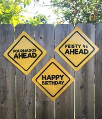 JAYD Products, Caution Party Signs for a 4 Year Old Birthday Party Decorations