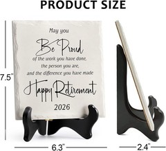 6-Inch Inspirational Retirement Decoration – A Thoughtful Gift for 2026 Retirees