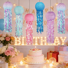 10Inch Mermaid Jellyfish Paper Lanterns – under the Sea Party Decorations, Hangi