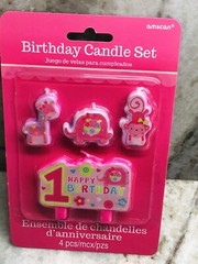 Ship N 24 Hours. New-Birthday Candle Set: Happy Birthday. 4 Pc.