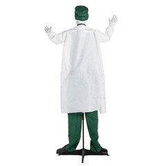 5 Ft. 10″ Animated Light-Up Standing Shaking Talking Doctor Halloween Decoration