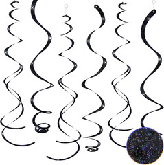 30 Pcs Blue Hanging Swirls Decorations Swirl Party Decorations Plastic Party Str