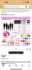 Balloon Arch Kit w/ Electric Balloon Pump, 9ft x 10ft, 100pc, MPN 73005