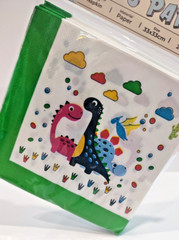 Birthday Party Napkin Handkerchief Dinosaurs Cartoon Decorations Celebration