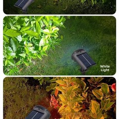 Outdoor Waterproof Solar Spot Light 7LED 10LED for Lawn Garden Warm White RGB