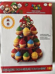 Super Mario Cupcake Holder 24 Count New Unopened, Treat Stand, Kids Party Supply