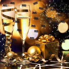 Gold New Year 2026 Table Shiny Confetti Glitter NYE Party Decorations 200 PCS