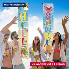 VitalCozy 6 Pcs 4th of July Decorations Summer Porch Banners 250th Anniversary P