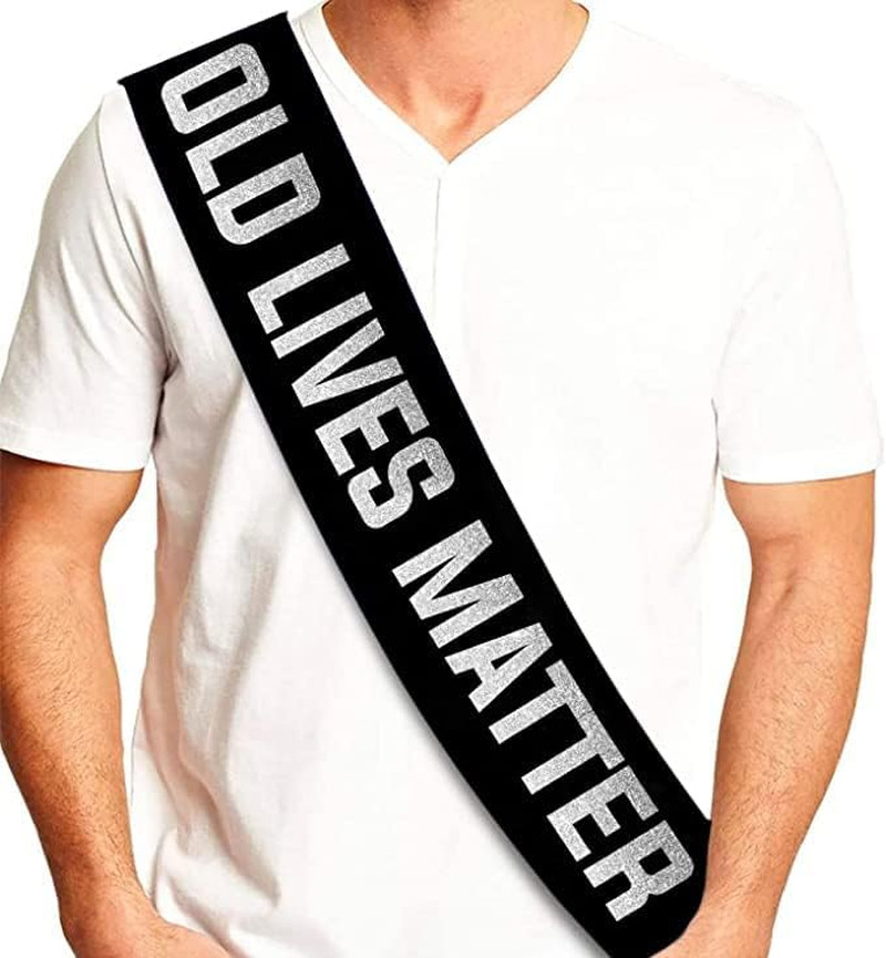 Funny Birthday Party Sash – Birthday and Retirement Party Sash for Him or Her –