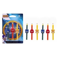 Sonic The Hedgehog Candles Video Game Theme Birthday Cake Decor 6P