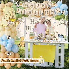 149-Piece Winnie Bear Birthday Decorations Kit for Magical Celebrations