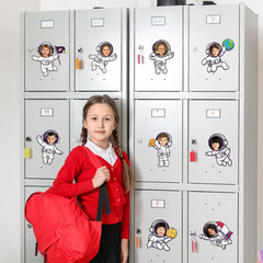 80Pcs Outer Space Cutouts Back to School Decorations Bulletin Board Astronaut Pa