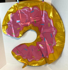 Pink Donut Shape Foil Balloon for Sweet Celebrations Mylar Balloon Decor New