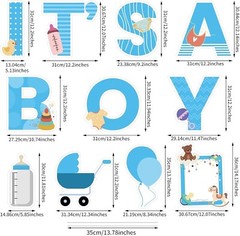 Versatile ‘IT’S A BOY’ Yard Signs Set for Gender Reveal and Baby Shower Parties