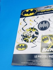 Batman Birthday Party Decorations Danglers Classic DC Comics Logo Pack of 12..