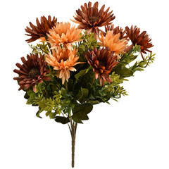 11-Piece Silk Chrysanthemum Flower Bouquet 41cm for Modern Interior Decoration