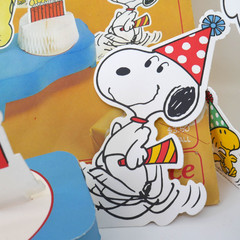 *AS IS* Vintage Hallmark Peanuts Happy Birthday Centerpiece 1965