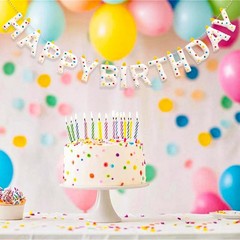 Happy Birthday Banner – Handmade Wool Felt Garland, Reusable Rainbow Decor