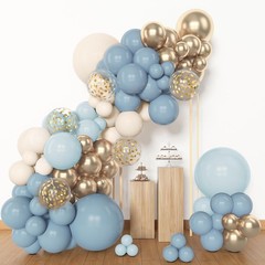 153pcs Dusty Blue Balloon Garland Arch Kit, Different Sizes 18 12 10 5 inch B…