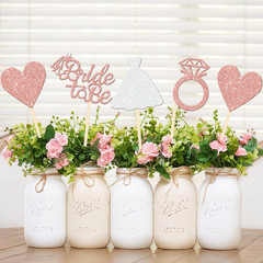Rose Gold Bride to Be Centerpiece Sticks for Bridal Shower and Engagement