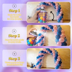 Balloon Shine Spray for Party : 15 oz Balloons Spray Silicone for Easter Hall…