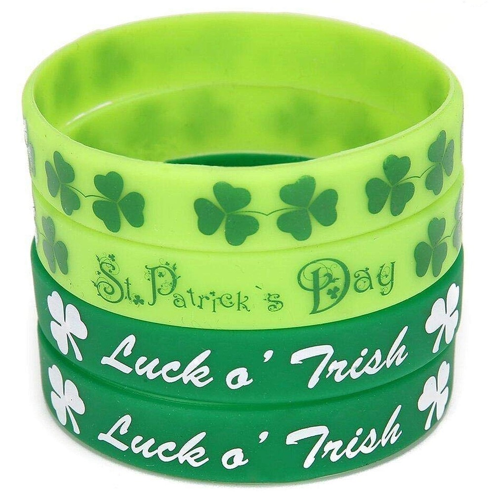 Moon Boat 74PCS St. Patrick’s Day St Bracelets, Multicolored