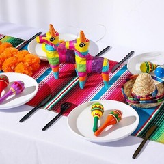 26 Pcs Mexican Decor Fiesta Decorations Include 6 Donkey Pinatas 12 Large Fie…
