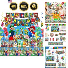 Birthday Party Supplies Ultimate Kit – 14-in-1 Decorations Set with Banner, B…