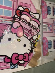 Large Hello Kitty Birthday Party Backdrop For Pictures And Decor 16 piece set A5