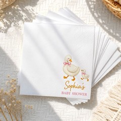 Personalized Baby Shower Napkins Custom Duck Theme Party Decor SATTNA0726