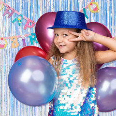 5 Pack Iridescent Party Backdrop Decorations Tinsel Curtain Birthday Decorations