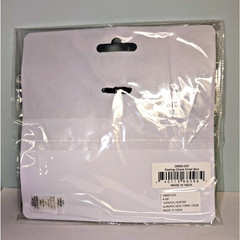 MacKenzie Childs Sterling Check Bow – Size Small 8 x 6.75″, Silver Gray White