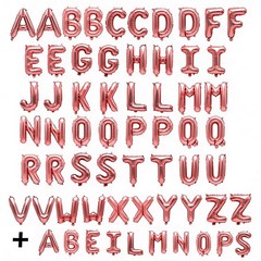 Rose Gold Letter Balloons 62 Pcs Custom A-Z Set with 1 Set ABEILMNOPS – Perfect