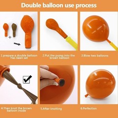 Orange Red Balloon Garland Double Burgundy White Dusty Pink Balloon Arch Kit …