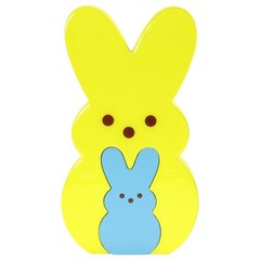 | Peeps | 9” Collectible Yellow and Blue Wooden Nesting Bunnies