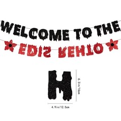 Stranger Things Birthday Party Decorations Welcome to the Other Side Banner