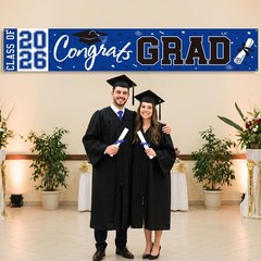 2026 Graduation Yard Sign, Large Congrats Grad Yard Banner Class of 2026 Bann…