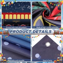 Express Train Door Banner Train Party Decorations Vintage Express Door Cover …