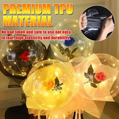 10PCS LED Light Up Bobo Balloons 20 Inch Birthday Wedding Graduation Decoration
