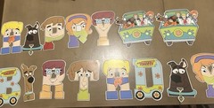 Scooby Doo party Decorations. Includes banner, Cake Topper, Invitations, Decor