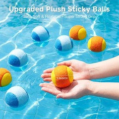 Inflatable Dart Board Water Game for Kids Pool Toys with Sticky Balls, Safe …
