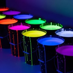 milo UV Party Paint | 5 Gallon Bucket | Fluorescent Event Paint | Various Colors