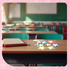150 Pcs Star Cutouts 4 Inches Assorted Color Bulletin Board Classroom Decor