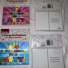 Birthday Party 14pc Bundle – Invitations-￼ Banners-Napkins-Confetti- Bday Badges