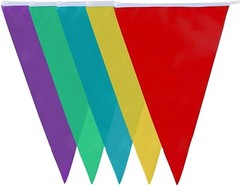 10m 20 Party Decoration Multicoloured Bunting Waterproof Flags Garden Outdoor