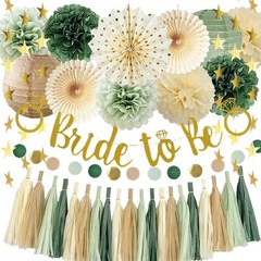 Sage Green Bachelorette Party Decorations Bridal Shower Decor Set Wedding Suite