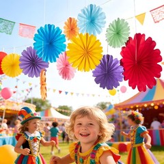 10 PCS Paper Flowers Decorations For Wall Fans Fiesta Mexican Party Decor Art