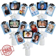 Big Dot of Happiness Light Blue Photo Table Toppers